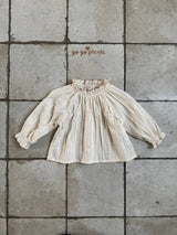 ［gogo picnic］Lena frill tuck blouse