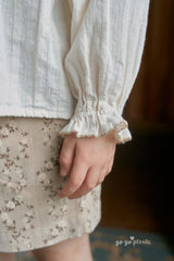 ［gogo picnic］Lena frill tuck blouse