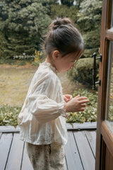 ［gogo picnic］Lena frill tuck blouse