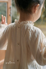 ［gogo picnic］Lena frill tuck blouse