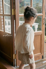 ［gogo picnic］Lena frill tuck blouse