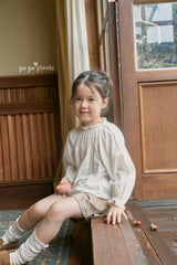［gogo picnic］Lena frill tuck blouse