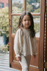 ［gogo picnic］Lena frill tuck blouse