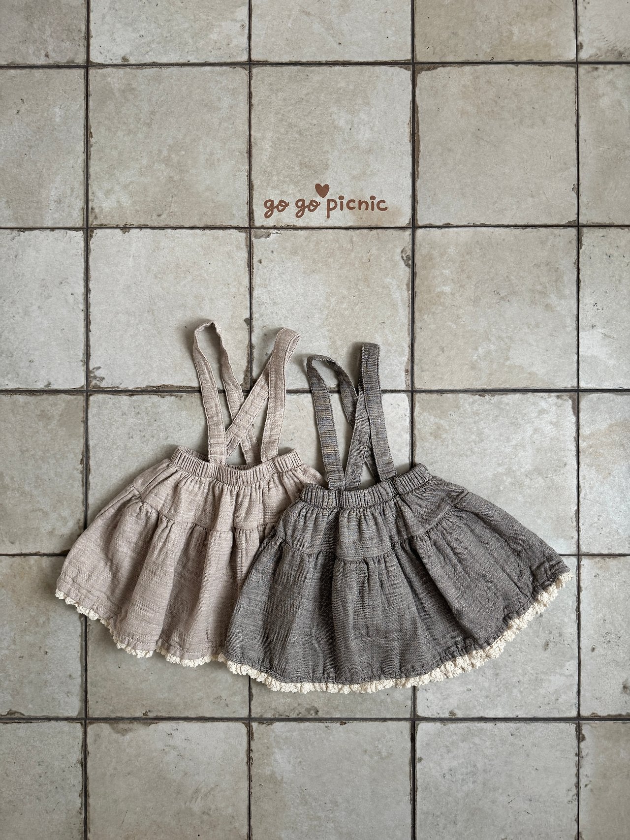 ［gogo picnic］Emilly suspender skirt
