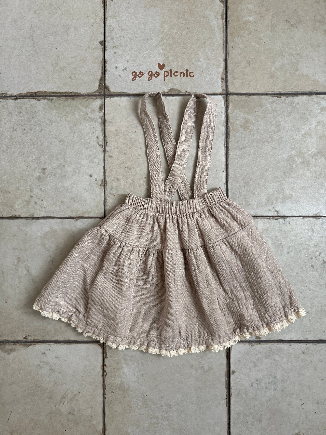 ［gogo picnic］Emilly suspender skirt