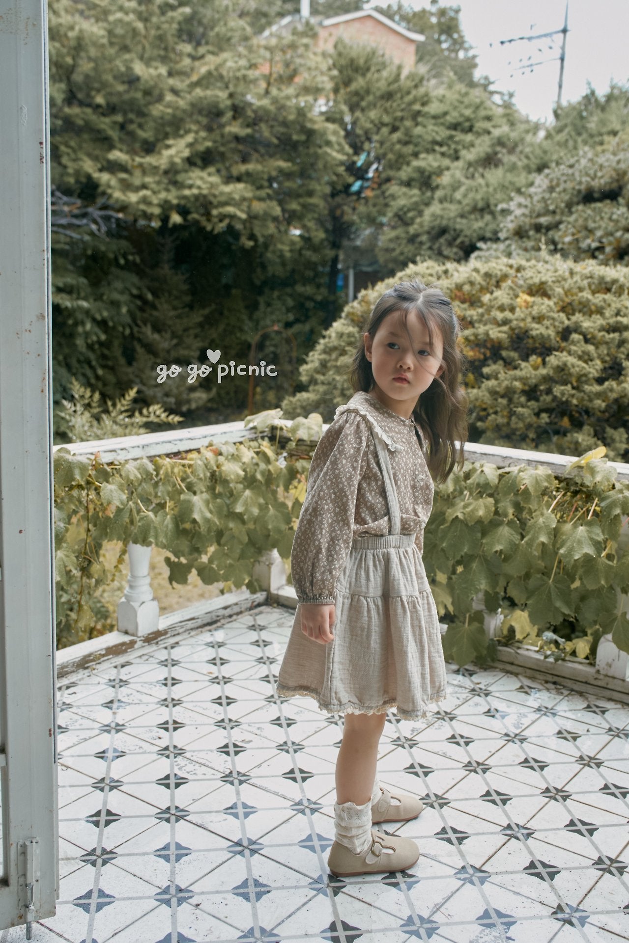 ［gogo picnic］Emilly suspender skirt