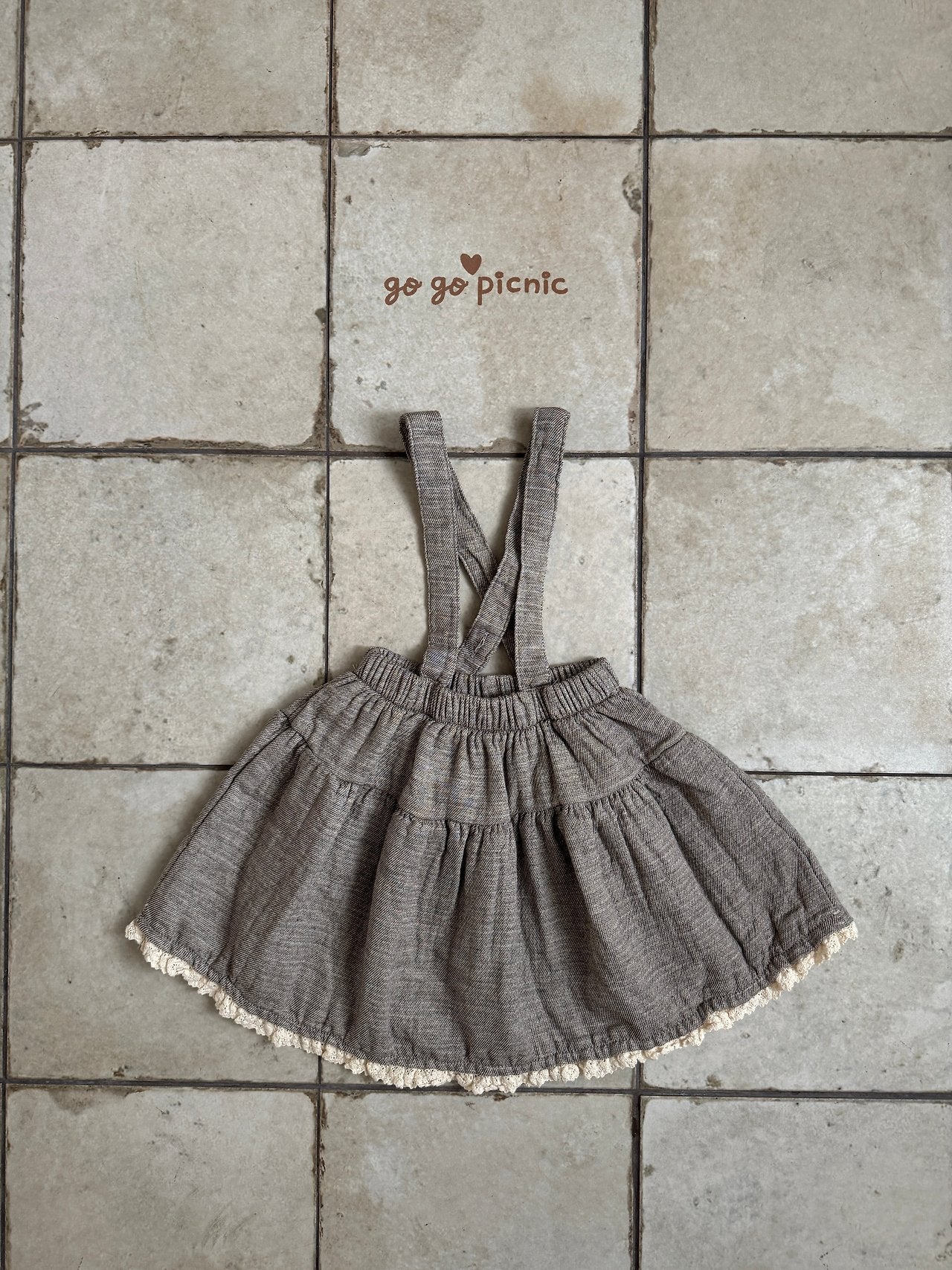 ［gogo picnic］Emilly suspender skirt
