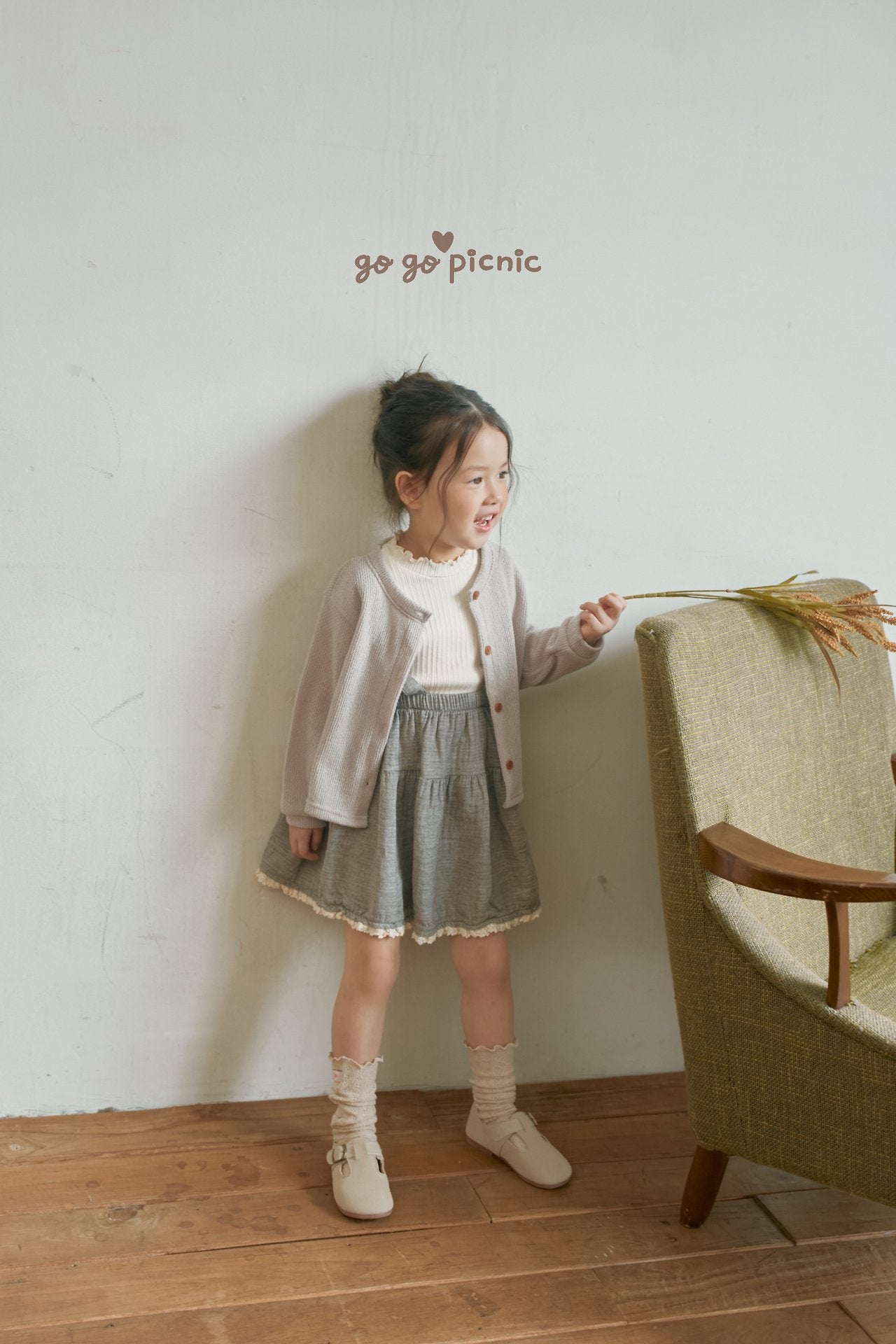 ［gogo picnic］Emilly suspender skirt