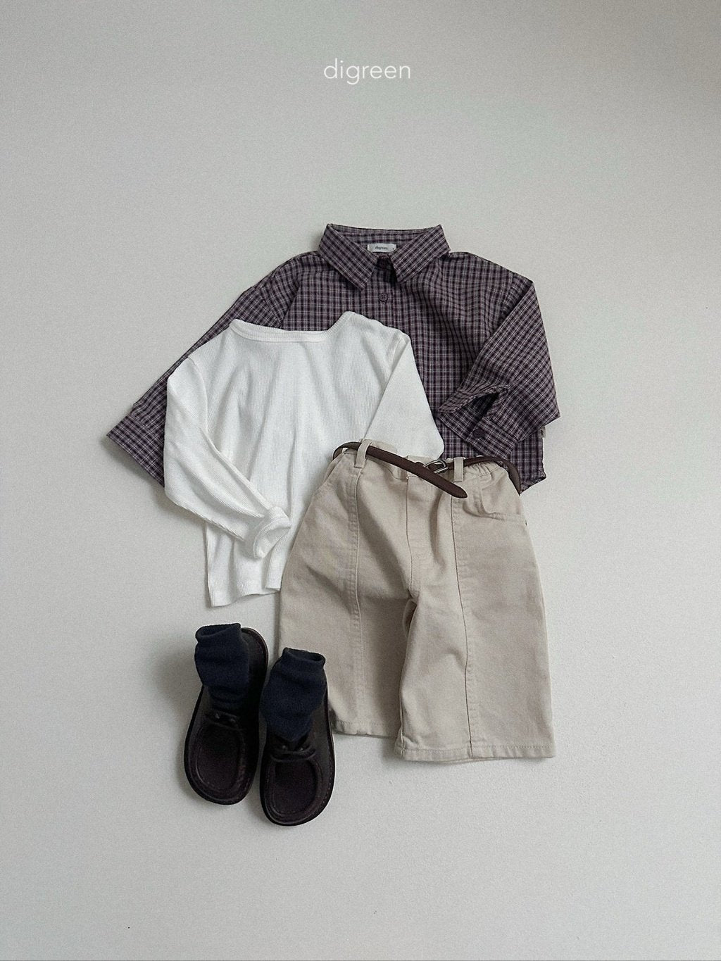 ［digreen］Picnic check shirt