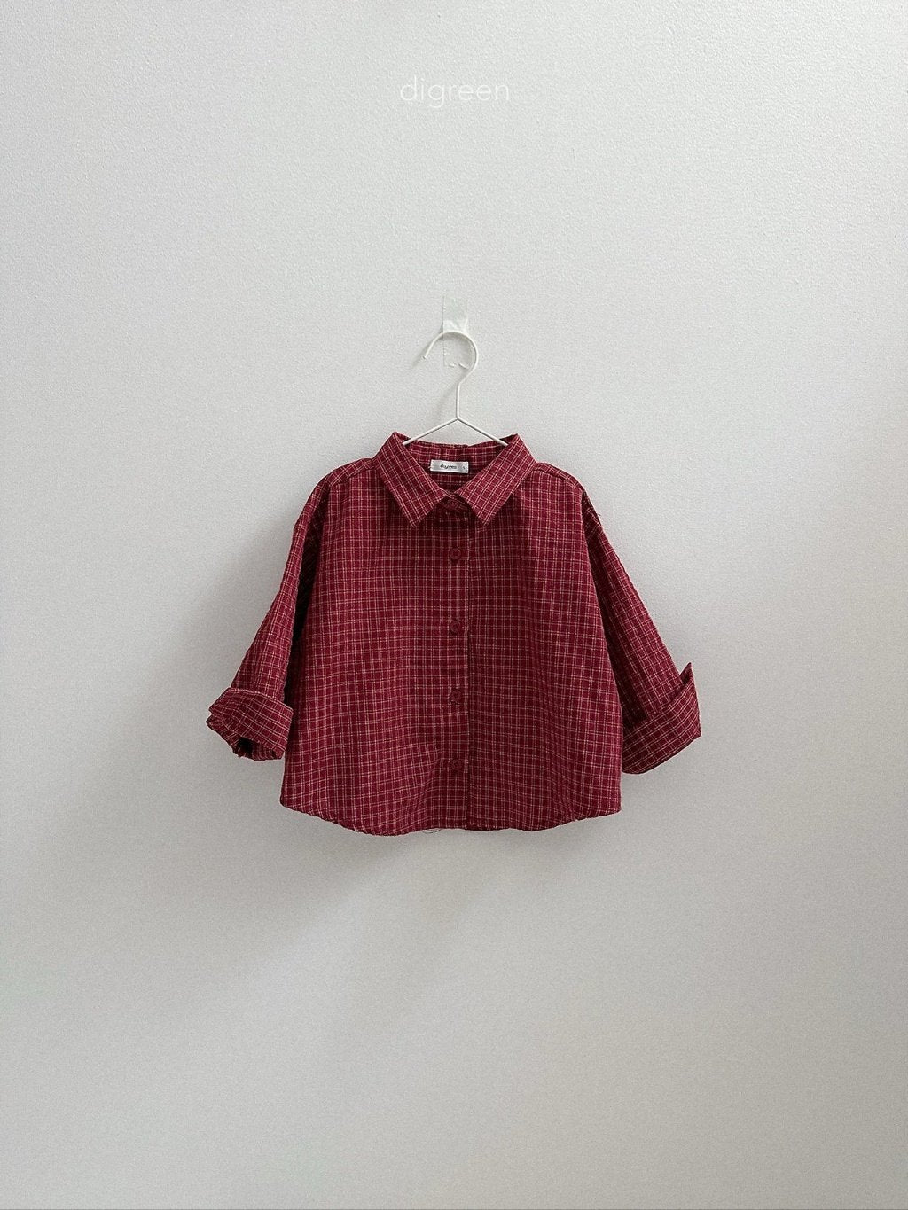 ［digreen］Picnic check shirt