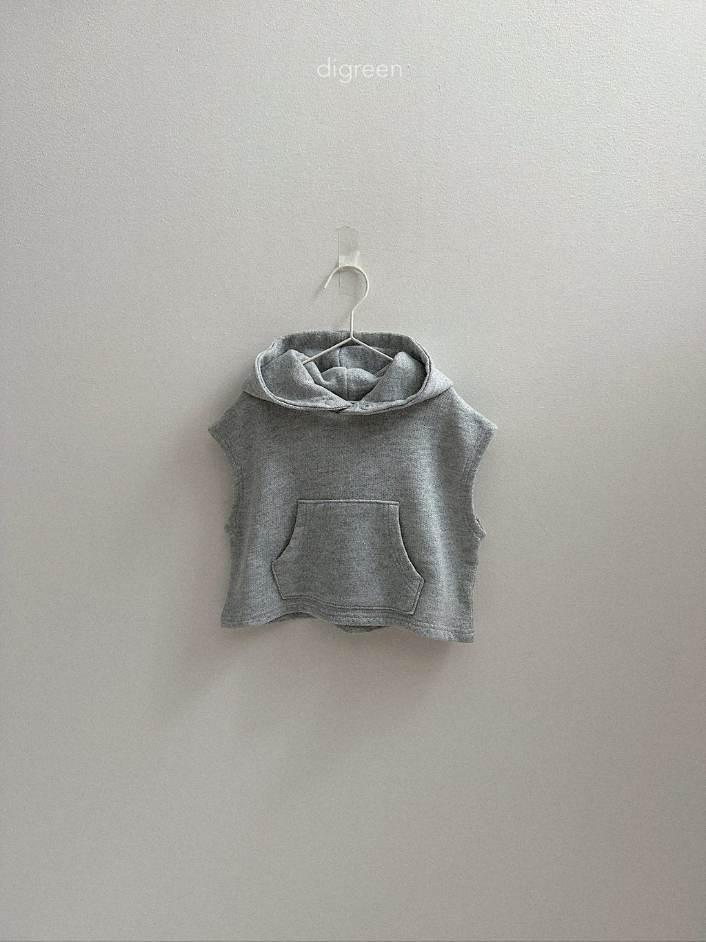 ［digreen］Woody hooded vest