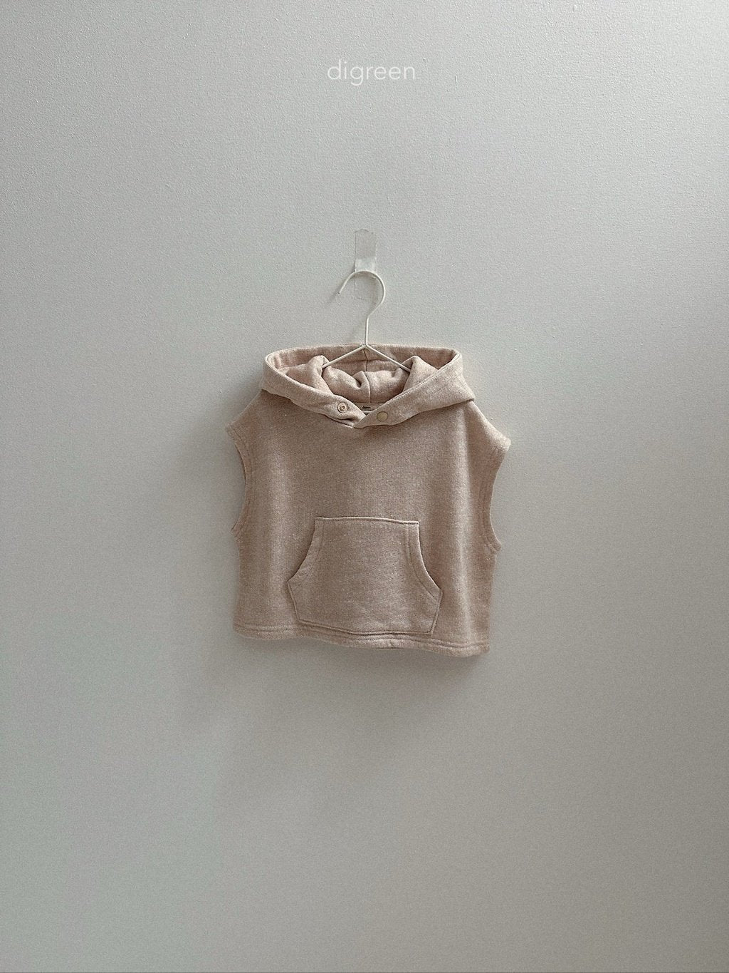 ［digreen］Woody hooded vest