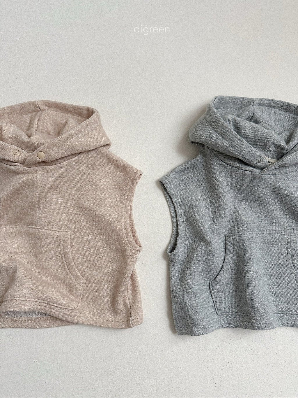 ［digreen］Woody hooded vest