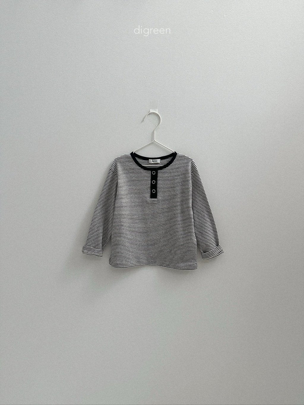 ［digreen］Henley neck aletty tee