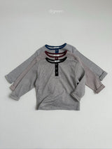 ［digreen］Henley neck aletty tee