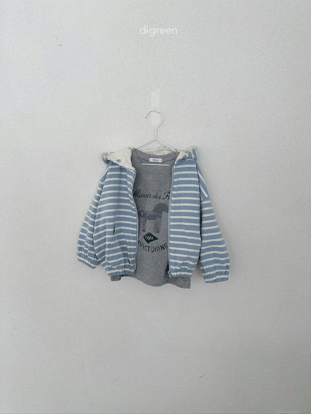 ［digreen］Candy hood zip-up
