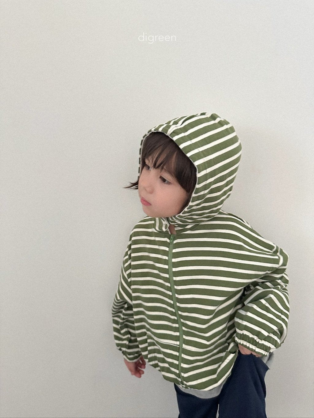 ［digreen］Candy hood zip-up