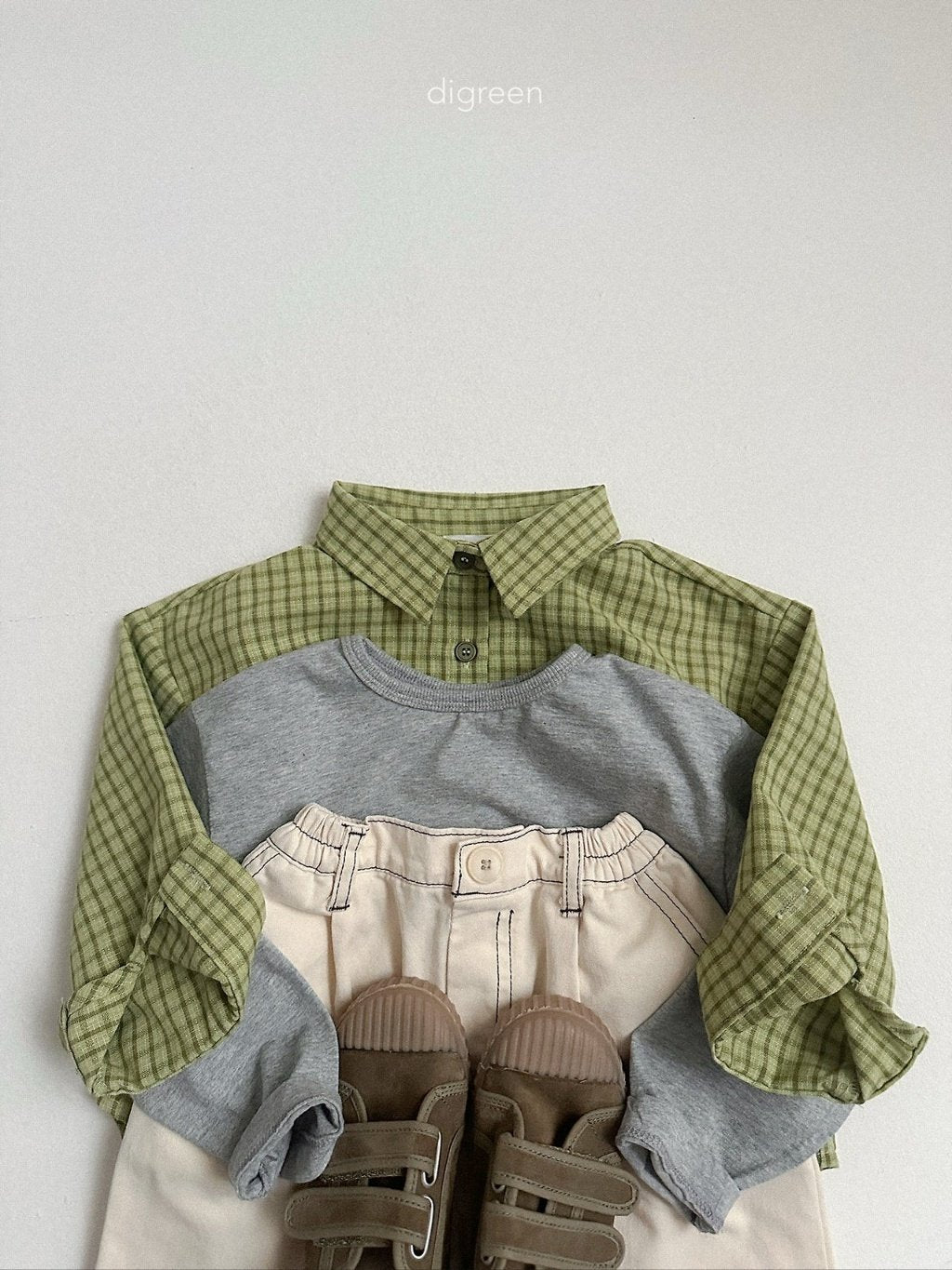 ［digreen］Stitch bermuda pants