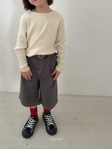 ［digreen］Stitch bermuda pants