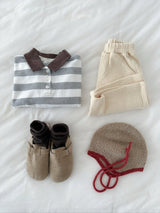 ［digreen］Striped collar mtm