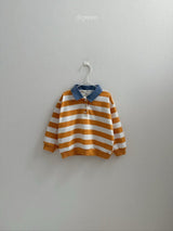 ［digreen］Striped collar mtm