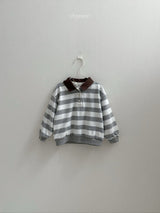 ［digreen］Striped collar mtm