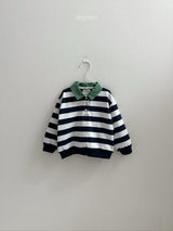 ［digreen］Striped collar mtm