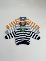 ［digreen］Striped collar mtm