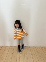 ［digreen］Striped collar mtm