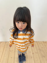 ［digreen］Striped collar mtm