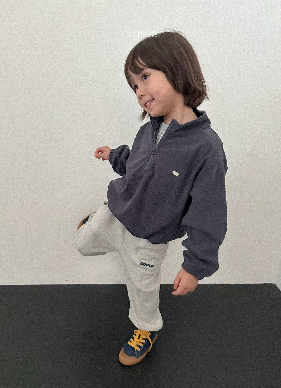 ［digreen］Denny half-zip up
