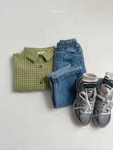 ［digreen］Dot denim pants