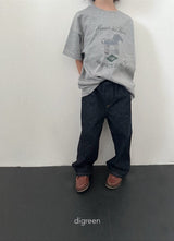 ［digreen］Dot denim pants