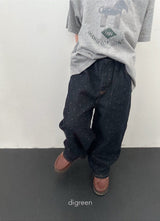 ［digreen］Dot denim pants