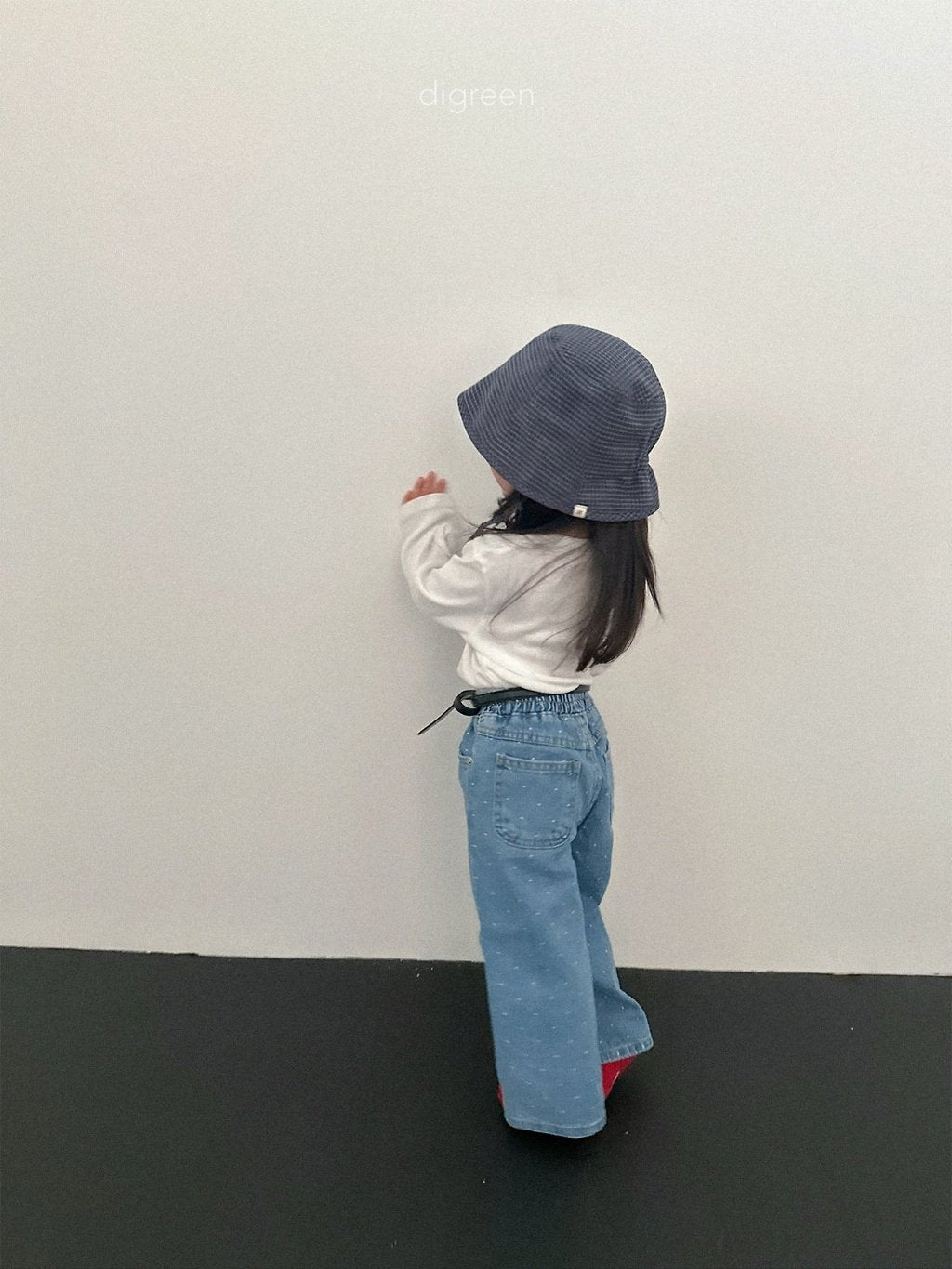 ［digreen］Dot denim pants