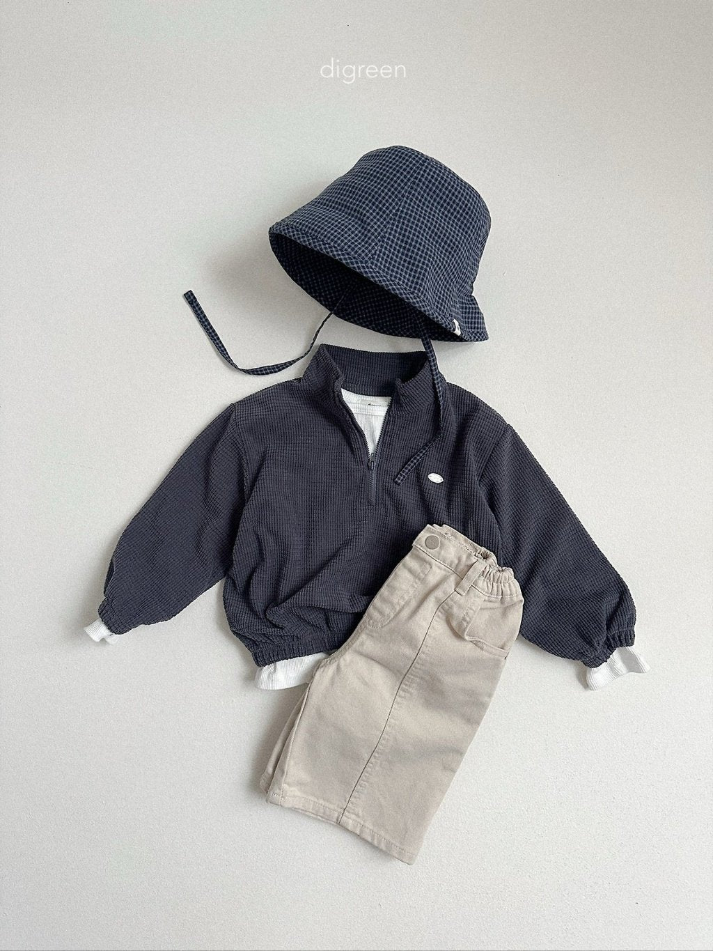 ［digreen］Hug ribbed tee