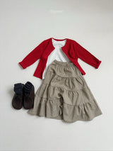 ［digreen］Check ruffle skirt