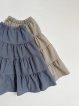 ［digreen］Check ruffle skirt