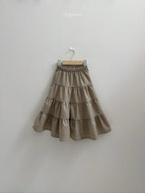 ［digreen］Check ruffle skirt