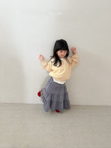 ［digreen］Check ruffle skirt