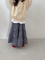 ［digreen］Check ruffle skirt