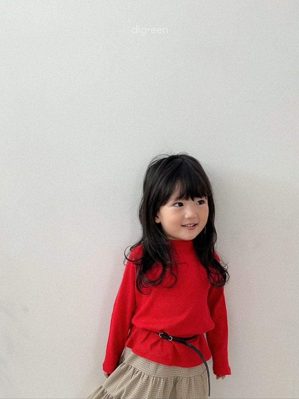 ［digreen］Check ruffle skirt