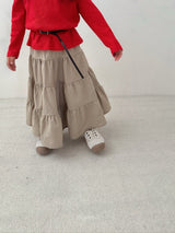［digreen］Check ruffle skirt