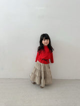 ［digreen］Check ruffle skirt