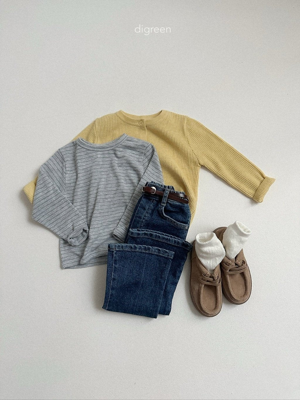 ［digreen］Bootcut denim pants