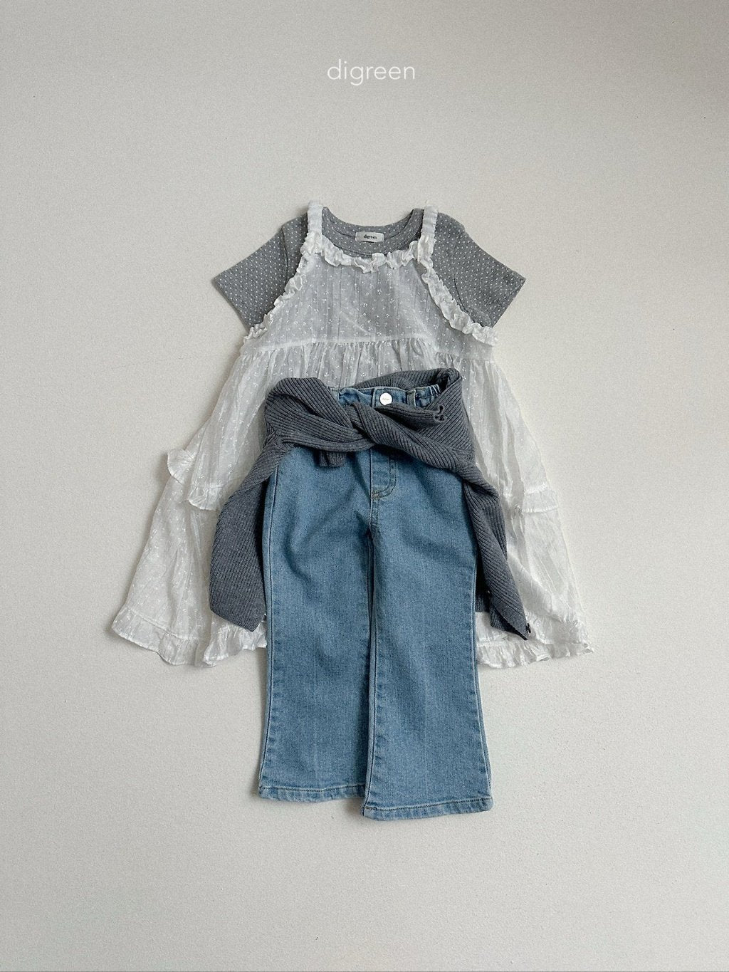 ［digreen］Bootcut denim pants
