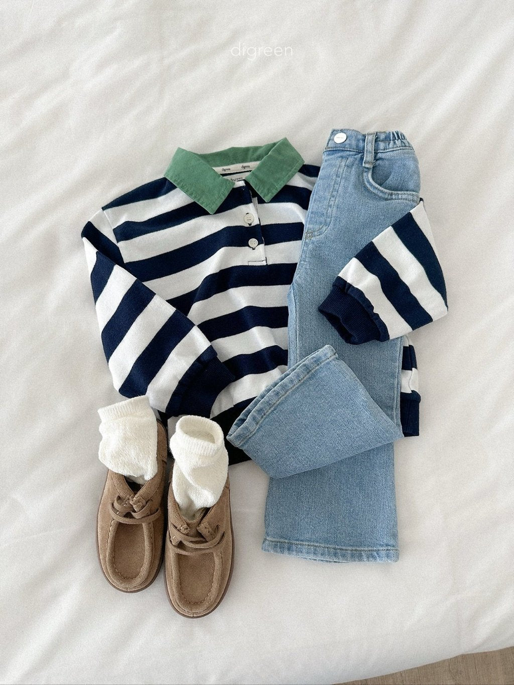 ［digreen］Bootcut denim pants