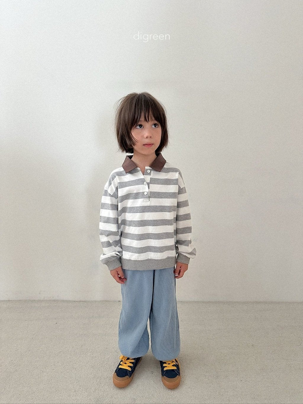 ［digreen］Flat waffle pants