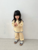 ［digreen］Flat waffle pants