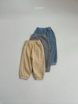 ［digreen］Flat waffle pants